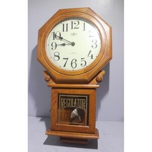 Vintage Regulator‎ Wall Clock, Pendulum Westminster Whittington Quartz *Untested
